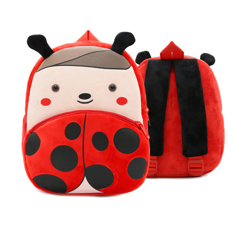 Zoo series cute children's school bag shoulder bag plush backpack kindergarten early education park bag manufacturer