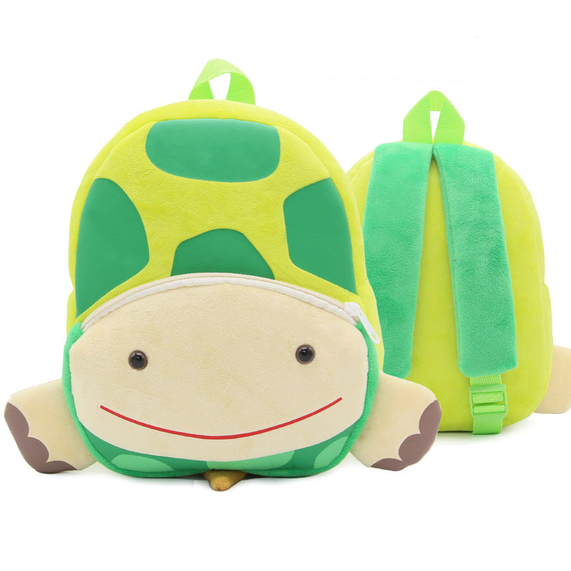 Zoo series cute children's school bag shoulder bag plush backpack kindergarten early education park bag manufacturer