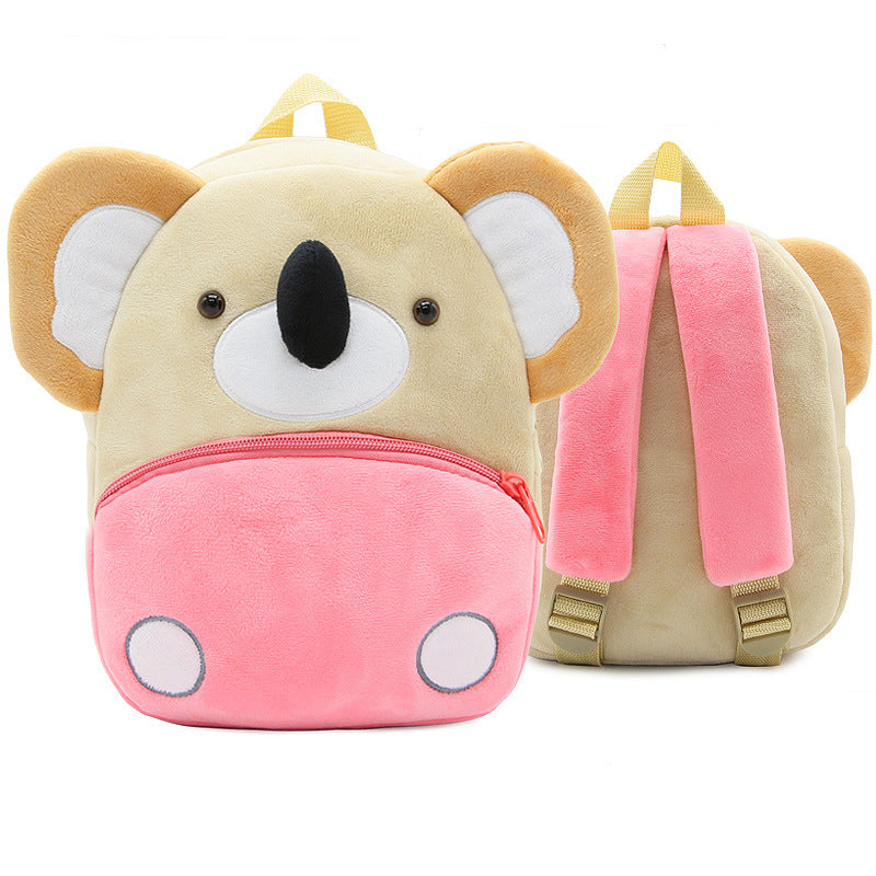 Zoo series cute children's school bag shoulder bag plush backpack kindergarten early education park bag manufacturer