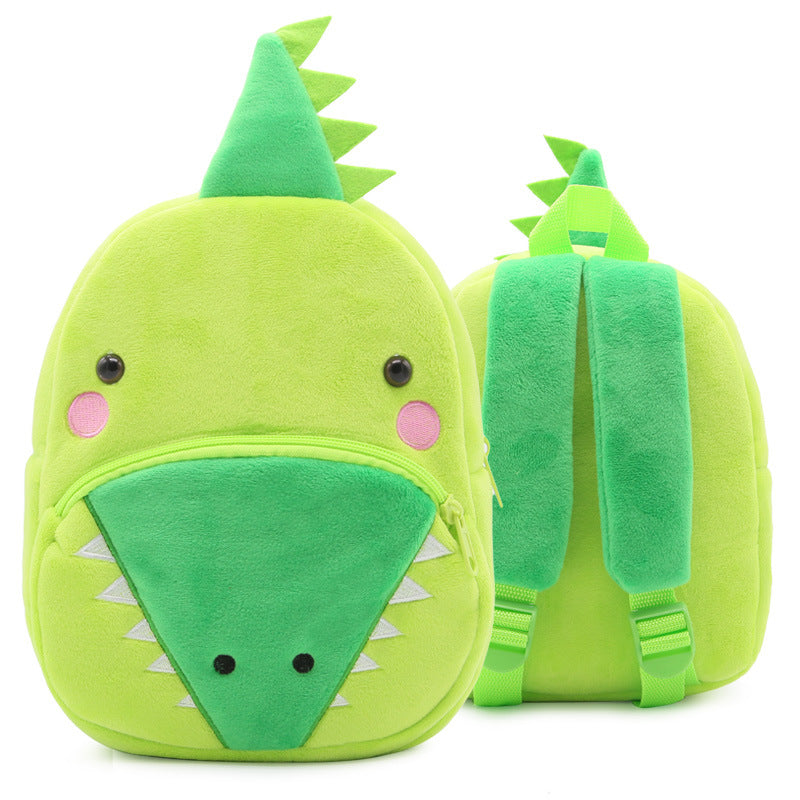 Zoo series cute children's school bag shoulder bag plush backpack kindergarten early education park bag manufacturer