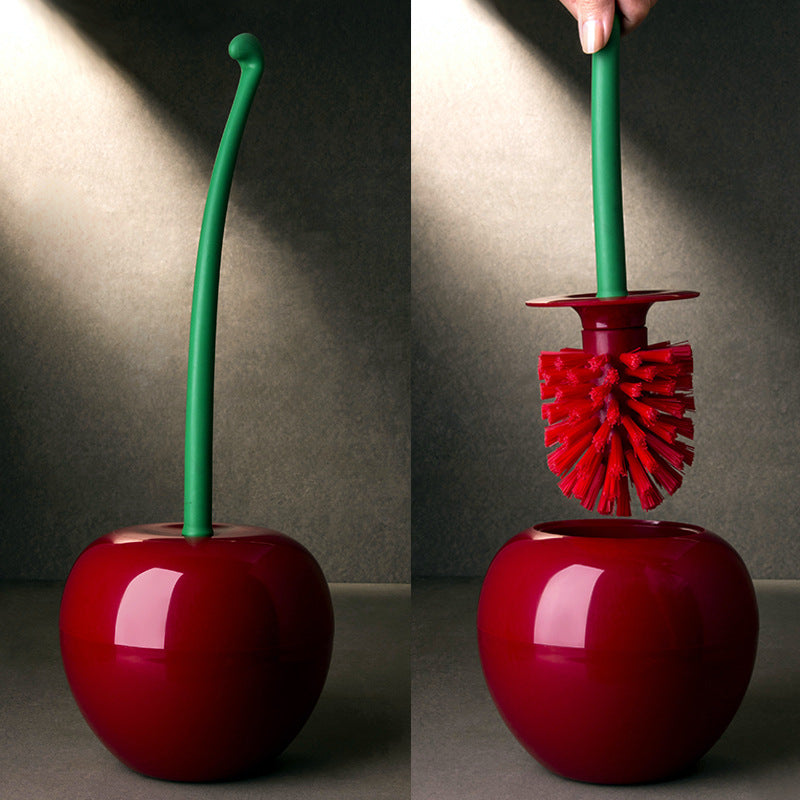 Amazon explosion red brush head cherry toilet brush toilet brush set plastic brush cleaning brush can design mold