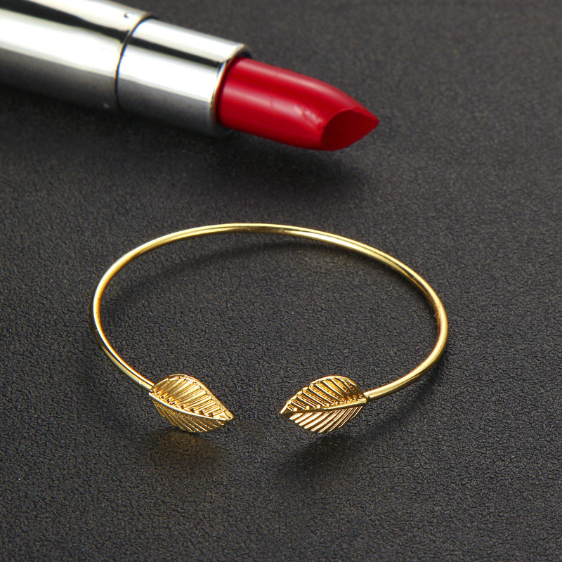 Trio of Bracelets leaf ball alloy bracelet / bracelet three-piece suit set men and women