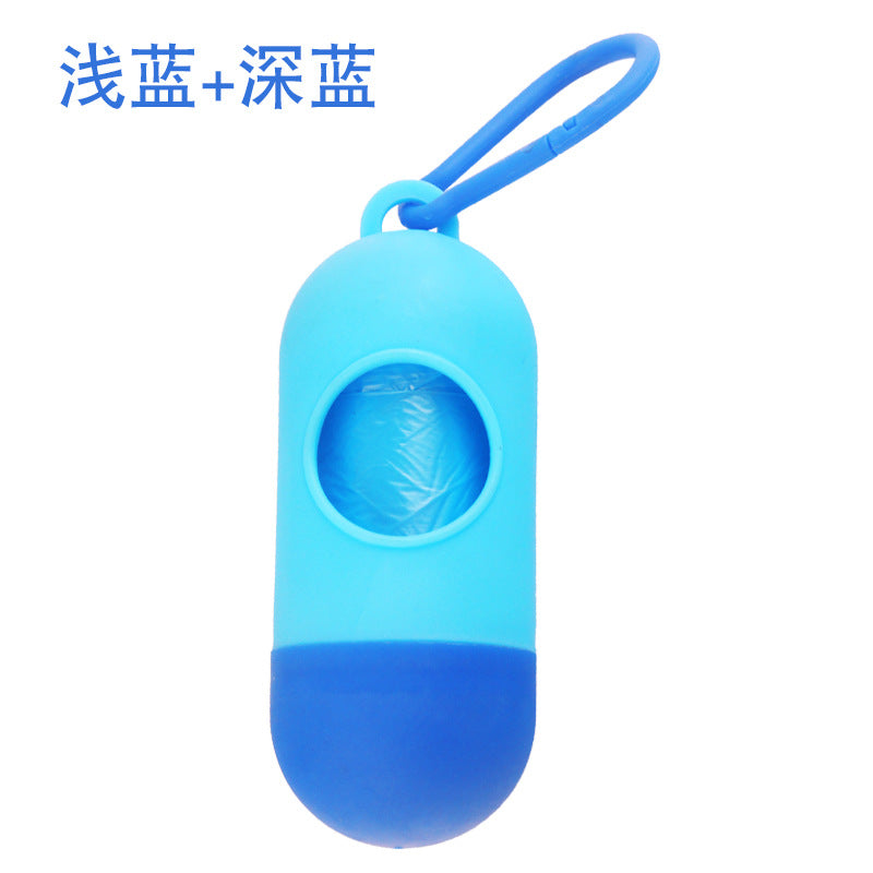 Factory direct pet cleaning supplies garbage box dog picking up dispenser dispenser portable pick up dog garbage bag