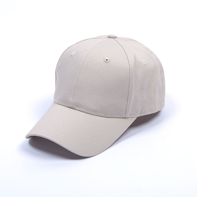 Women's ponytail baseball cap solid color breathable sunshade sun hat after opening Sports tennis cap