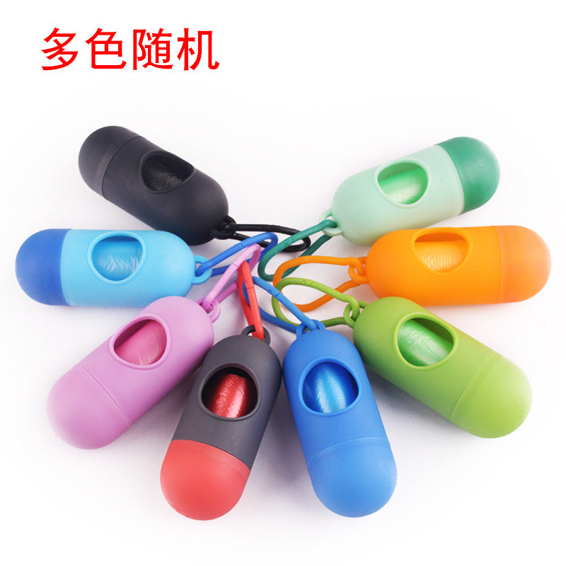 Factory direct pet cleaning supplies garbage box dog picking up dispenser dispenser portable pick up dog garbage bag