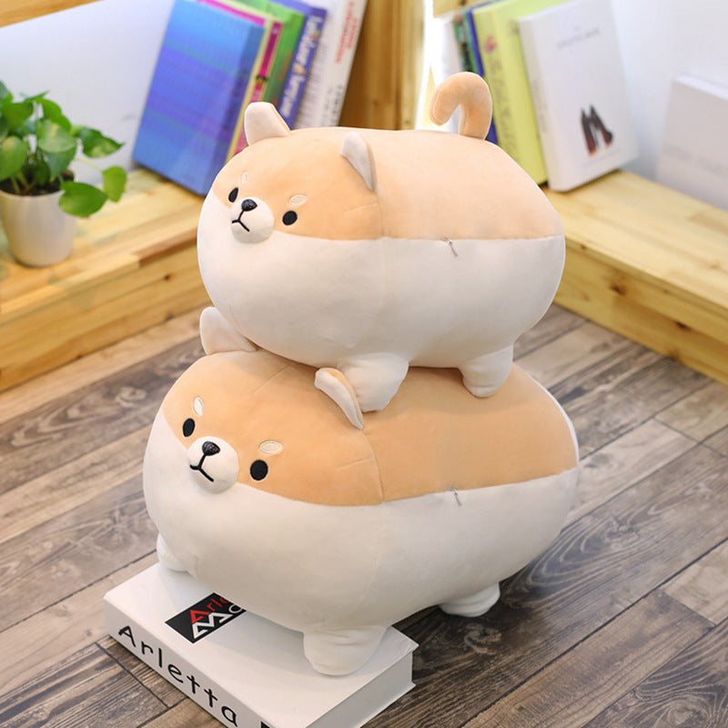 Cute soft down cotton big fat Shiba Inu pillow sleeping plush pillow dolls to send girls gifts