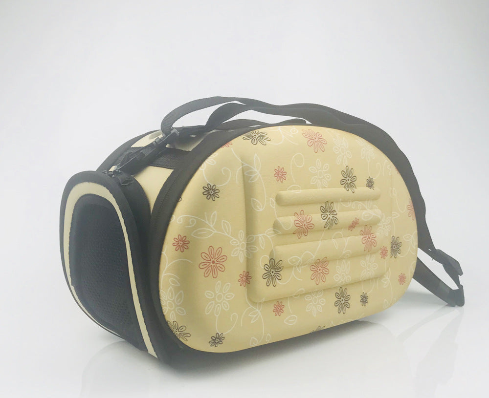 Pet bag portable cat bag dog bag EVA folding pet out backpack bag pet supplies