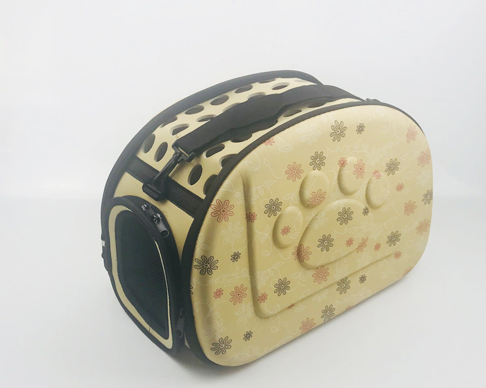 Pet bag portable cat bag dog bag EVA folding pet out backpack bag pet supplies