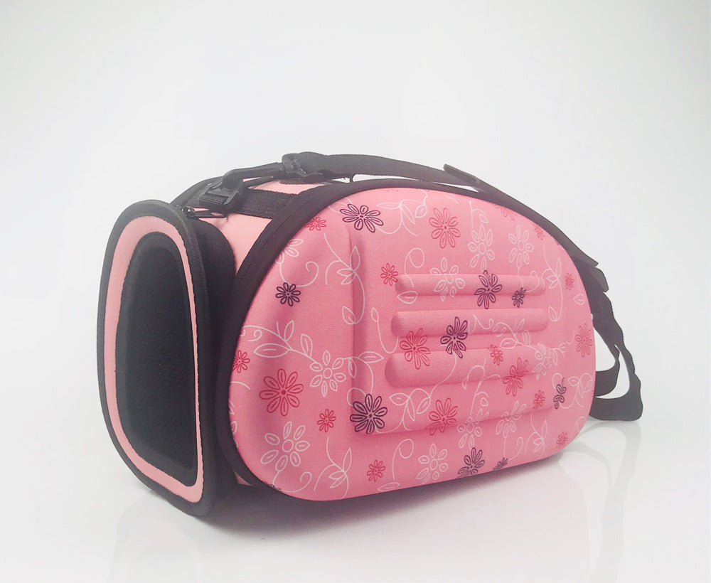 Pet bag portable cat bag dog bag EVA folding pet out backpack bag pet supplies