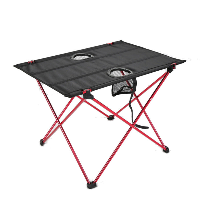 Factory direct sale outdoor ultra light aluminum alloy portable folding table picnic camping barbecue square folding table