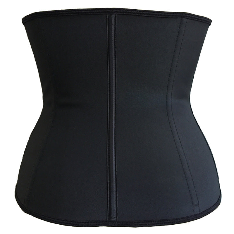 Explosive sports fitness abdomen corset rubber corset latex corset breasted zipper corset waist seal