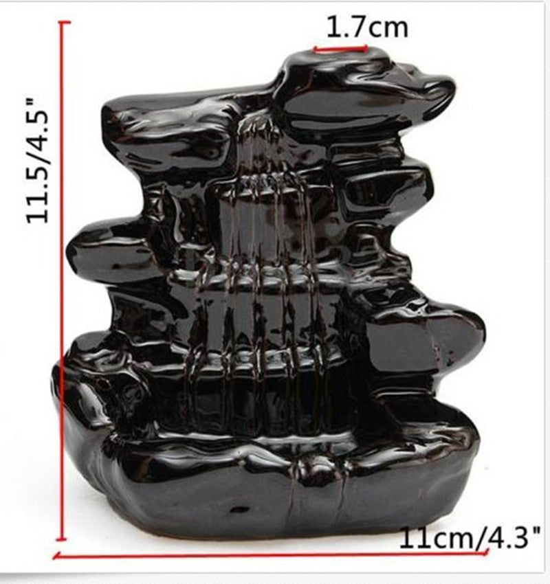 Spot wholesale incense burner ceramics around the source ornaments backflow incense Guan smoke aromatherapy furnace home decoration can be mixed batch