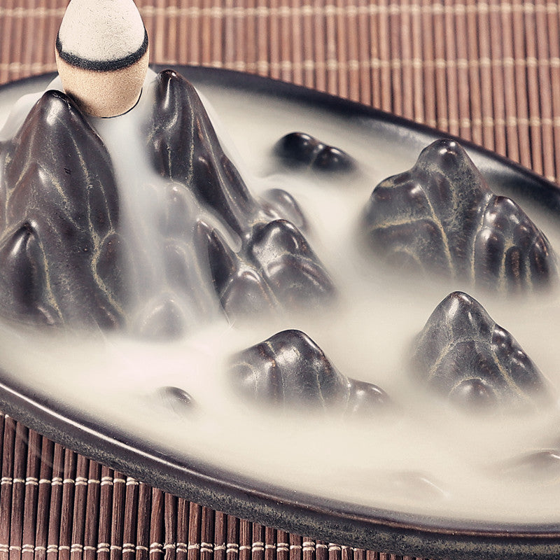 Ceramic Decoration Home Furnishing New Chinese Office Zen Zen Agarwood Sandalwood Incense Burner Ceramic Crafts Decoration