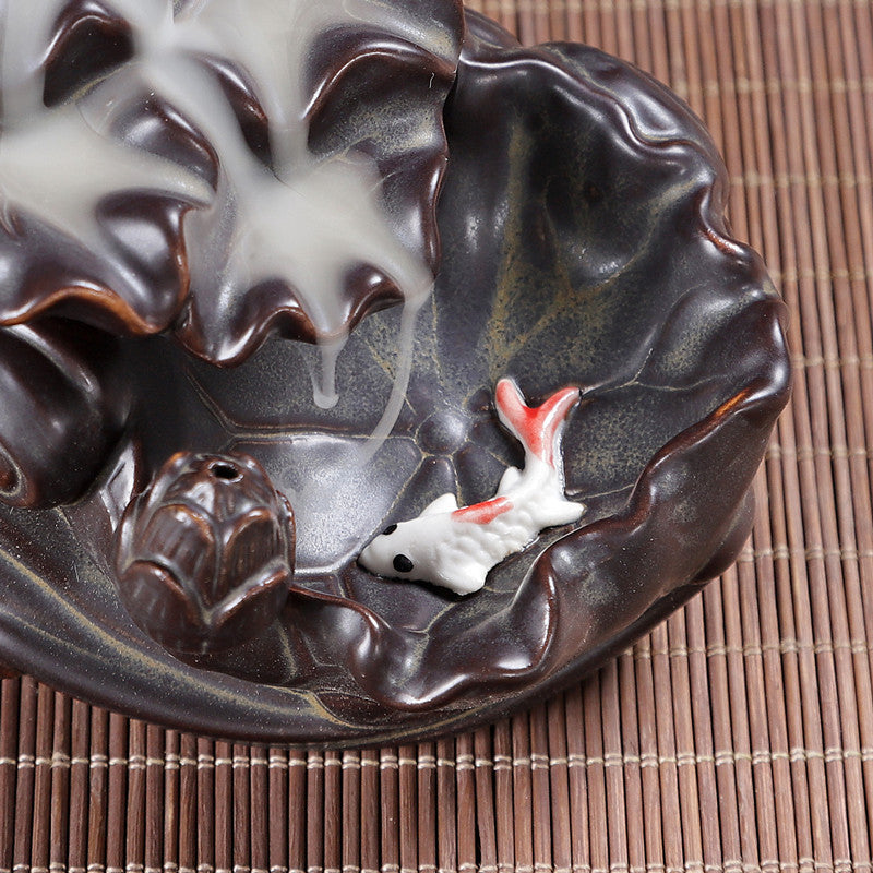 Ceramic Decoration Home Furnishing New Chinese Office Zen Zen Agarwood Sandalwood Incense Burner Ceramic Crafts Decoration