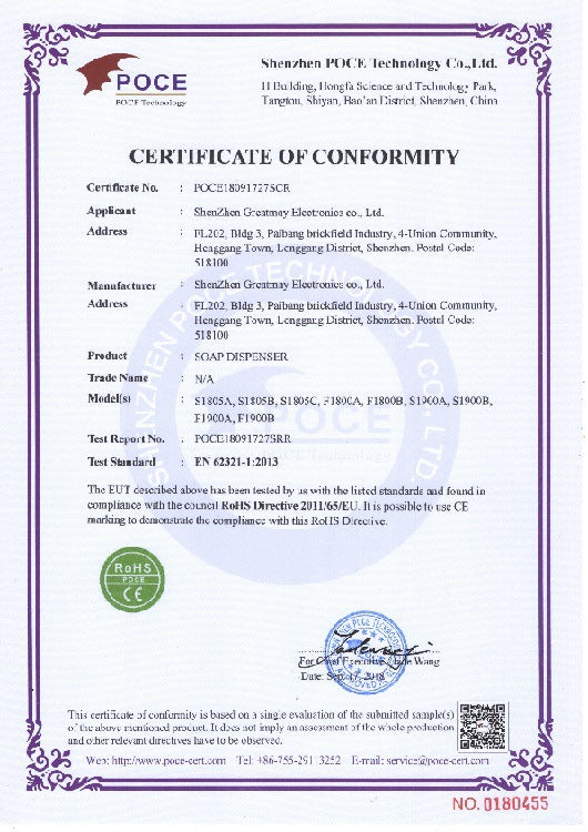 Automatic Sensor Soap Dispenser Soap Dispenser Patented Product Source Manufacturer