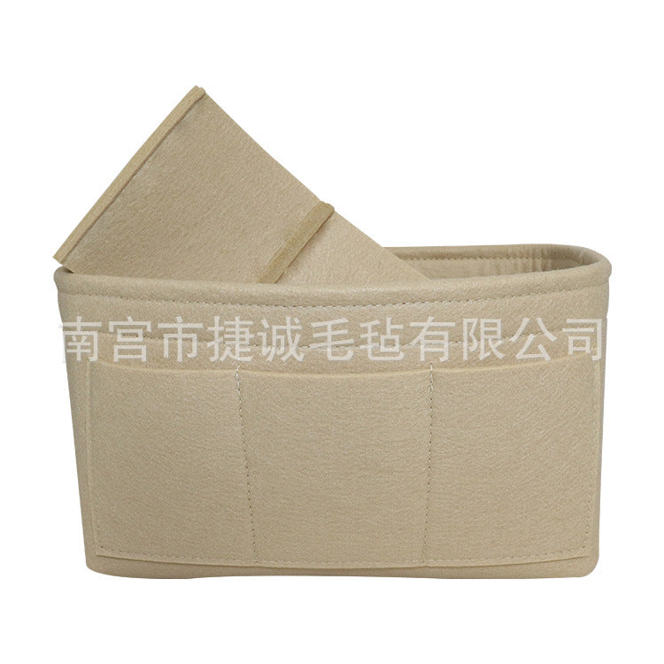 Felt Makeup Bag Organizer Insert Bag Handbag Multi-functional Travel Cosmetic Case Girl Toiletry Storage Bags 2019