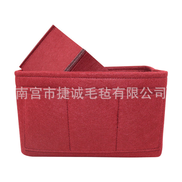 Felt Makeup Bag Organizer Insert Bag Handbag Multi-functional Travel Cosmetic Case Girl Toiletry Storage Bags 2019
