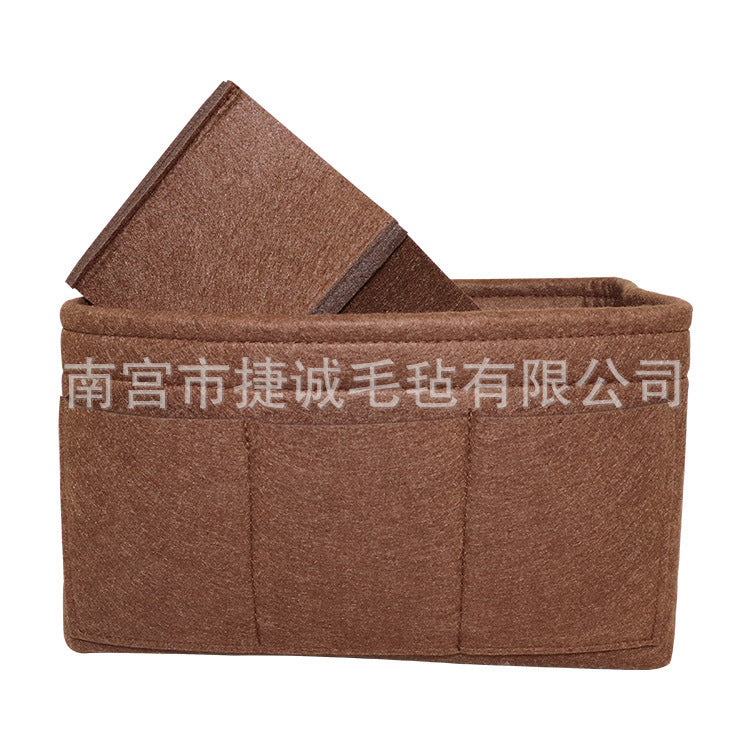 Felt Makeup Bag Organizer Insert Bag Handbag Multi-functional Travel Cosmetic Case Girl Toiletry Storage Bags 2019