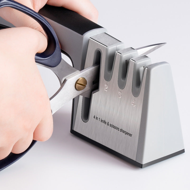 New household quick sharpener, tungsten steel diamond grit, multifunctional manual sharpener, kitchen tools