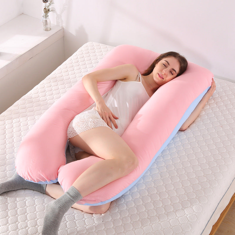 Multifunctional maternity pillow side pillow cotton removable and washable U-shaped nap pillow cushion factory direct sales