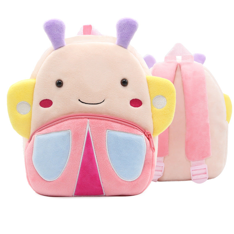 Zoo series cute children's school bag shoulder bag plush backpack kindergarten early education park bag manufacturer