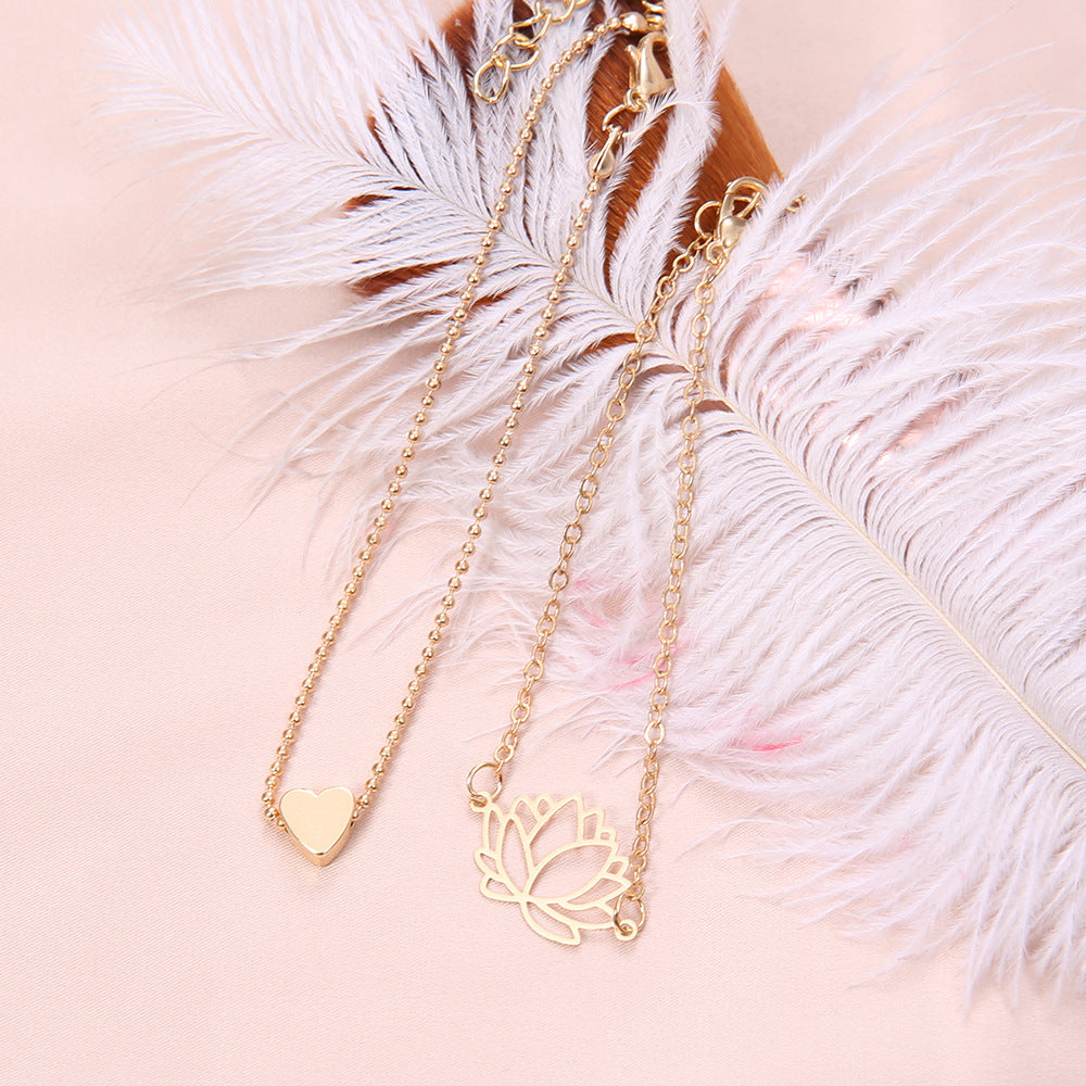 Rinhoo 2019 New Simple Female Personality Hollow Lotus Gold Bracelets Christmas Bangle Gift for Women Classic Trend Jewelry