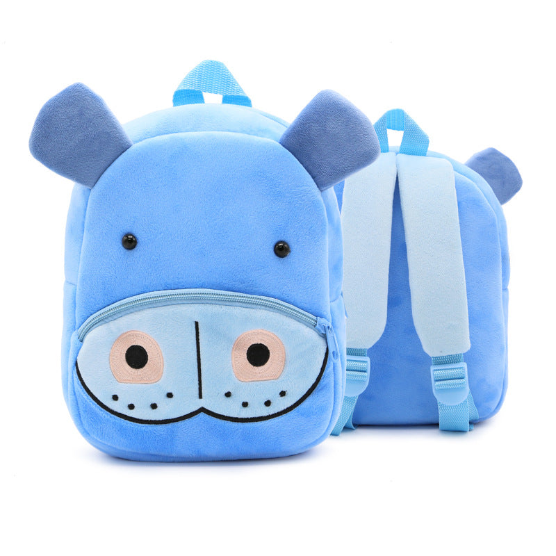Zoo series cute children's school bag shoulder bag plush backpack kindergarten early education park bag manufacturer
