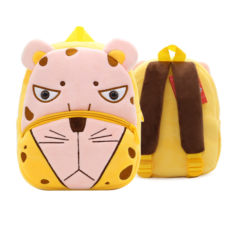 Zoo series cute children's school bag shoulder bag plush backpack kindergarten early education park bag manufacturer