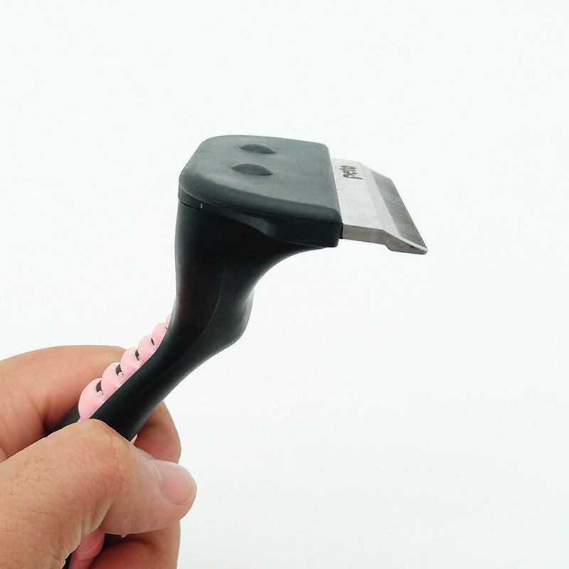 Pet Open Knot Comb Hair Removal Comb Stainless Steel Comb Nail Rake Comb Remove Hair Cats Dogs Plastic Clean Beauty Comb