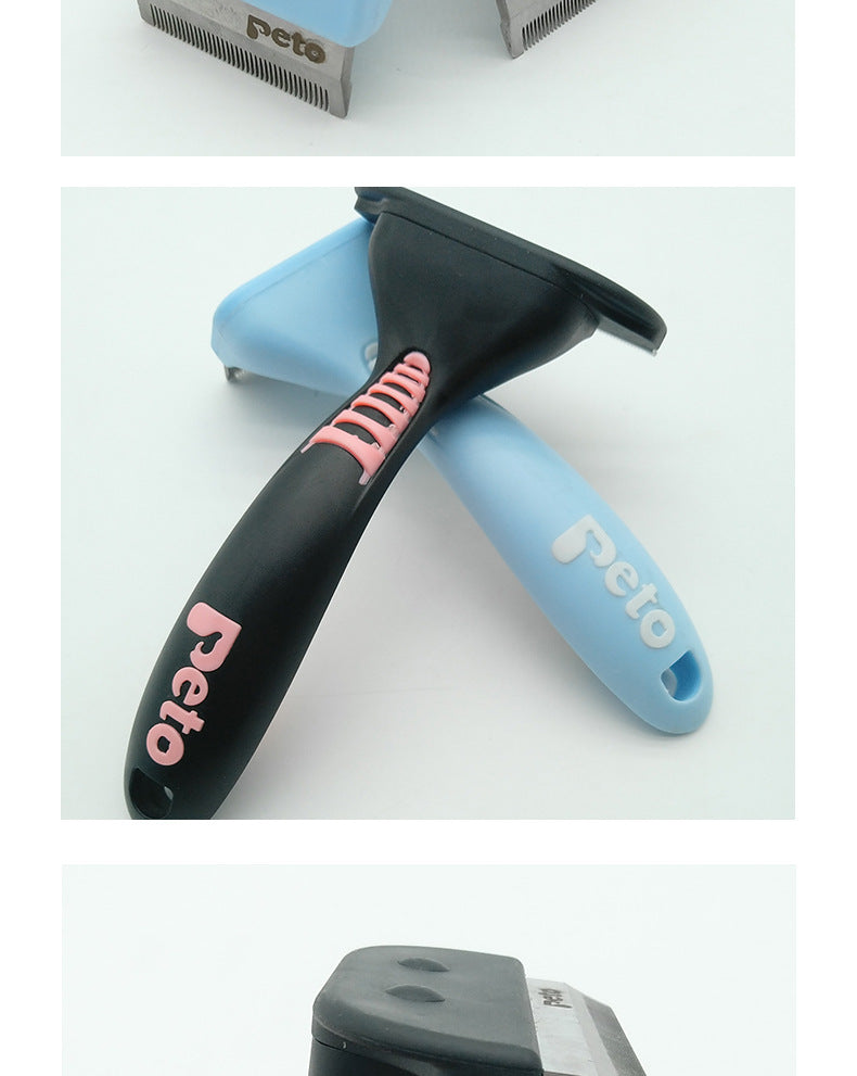 Pet Open Knot Comb Hair Removal Comb Stainless Steel Comb Nail Rake Comb Remove Hair Cats Dogs Plastic Clean Beauty Comb