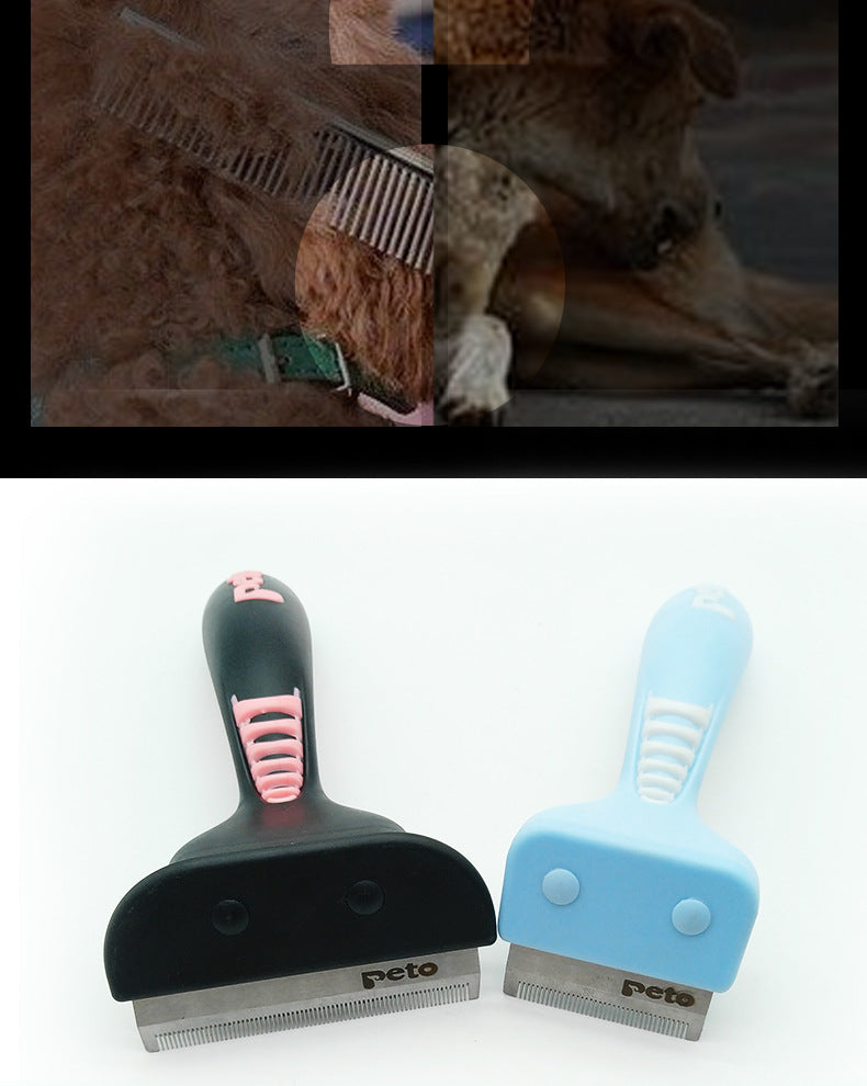 Pet Open Knot Comb Hair Removal Comb Stainless Steel Comb Nail Rake Comb Remove Hair Cats Dogs Plastic Clean Beauty Comb