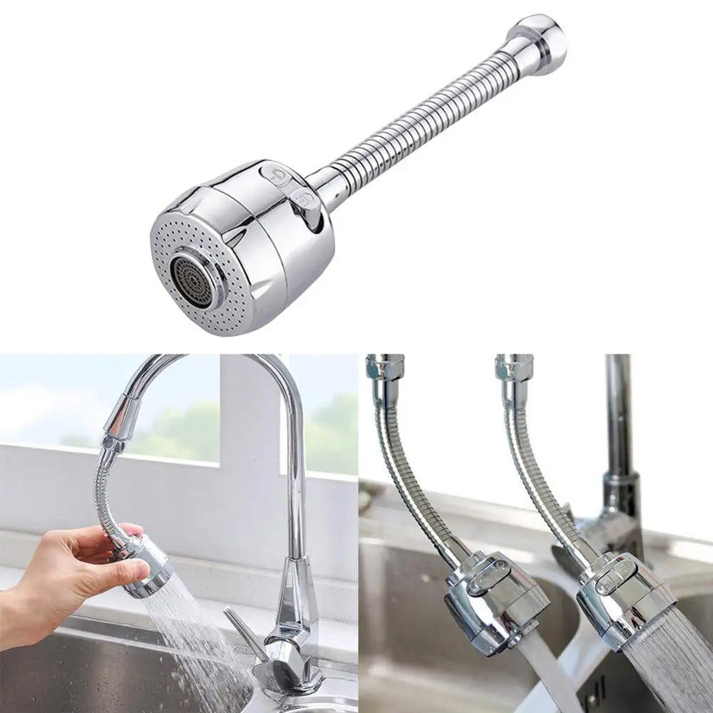 Faucet Splash-proof Head Spout Extender Filter Kitchen Shower Sprinkler Lengthen Water Saver Sprinkler Universal Bubbler