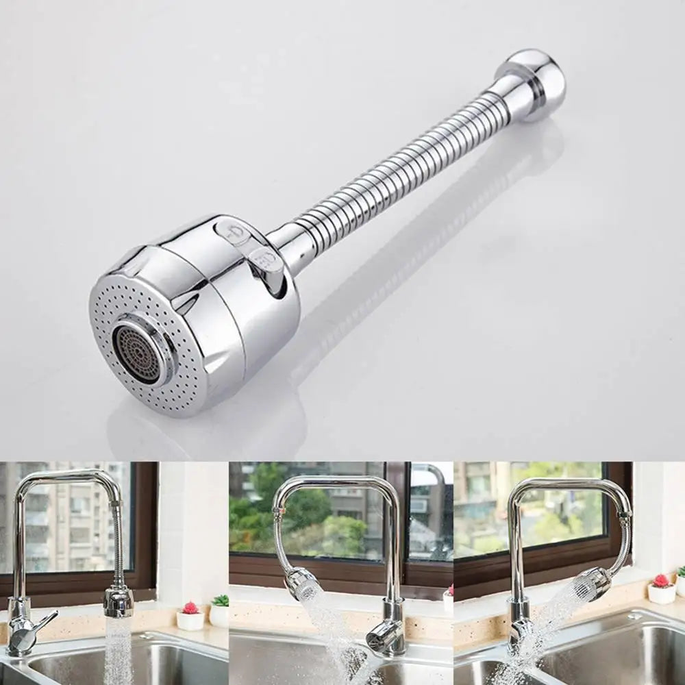 Faucet Splash-proof Head Spout Extender Filter Kitchen Shower Sprinkler Lengthen Water Saver Sprinkler Universal Bubbler