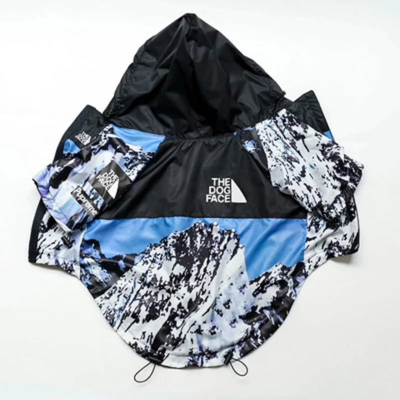 Spring Dog Clothes Windproof Waterproof Fashion Dog Jacket For Large Dogs Labrador Bulldog Dog Raincoat