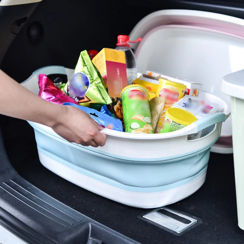 Folding Baby Bath Tub Bathroom Accessories Portable Non-Slip Bathtub Newborn Pet Bathtub Multifunction Bathroom Organizers