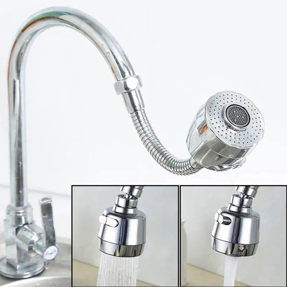 Faucet Splash-proof Head Spout Extender Filter Kitchen Shower Sprinkler Lengthen Water Saver Sprinkler Universal Bubbler