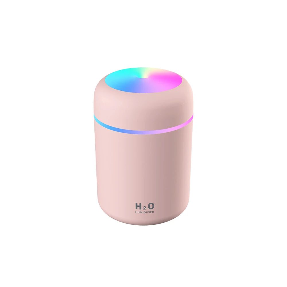 Portable 300ml Humidifier USB Ultrasonic Dazzle Cup Aroma Diffuser Cool Mist Maker Air Humidifier Purifier with Romantic Light