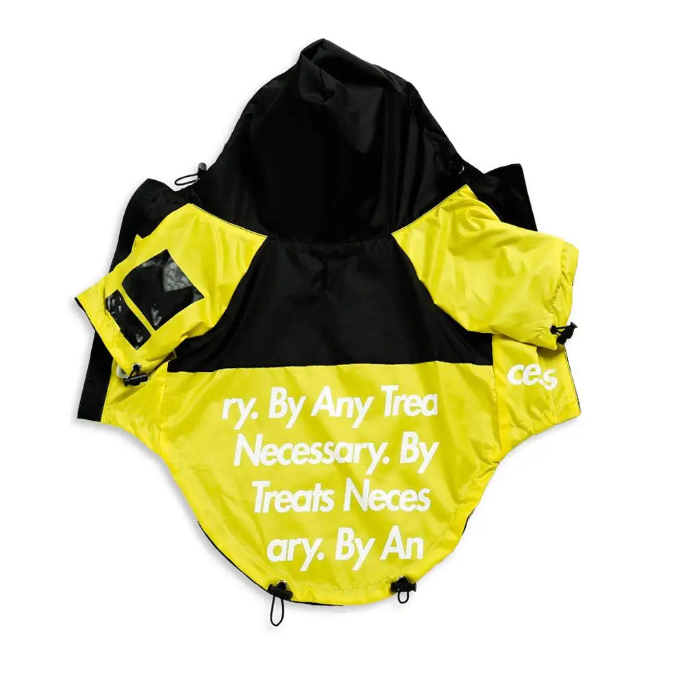 Spring Dog Clothes Windproof Waterproof Fashion Dog Jacket For Large Dogs Labrador Bulldog Dog Raincoat