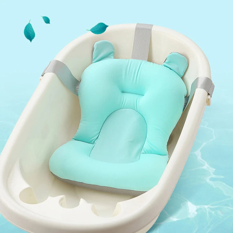 Baby Foldable Bath Tub Pad Infant Safety Shower Antiskid Cushion Plastic Net Mat New Design