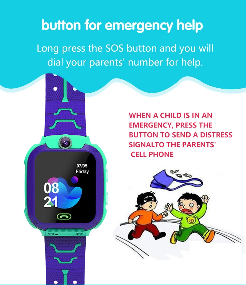 Q12 Smart Watch LBS Kid SmartWatches Baby Watch 1.44 Inch Voice Chat GPS Finder Locator Tracker Anti Lost Monitor with Box