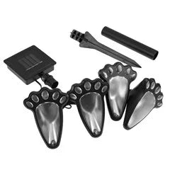 Solar Animal Paw Print Lights Garden Outdoors Lantern LED Path Lamp Footprint lamp for garden path of park garden