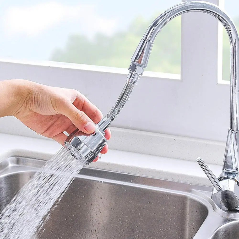 Faucet Splash-proof Head Spout Extender Filter Kitchen Shower Sprinkler Lengthen Water Saver Sprinkler Universal Bubbler