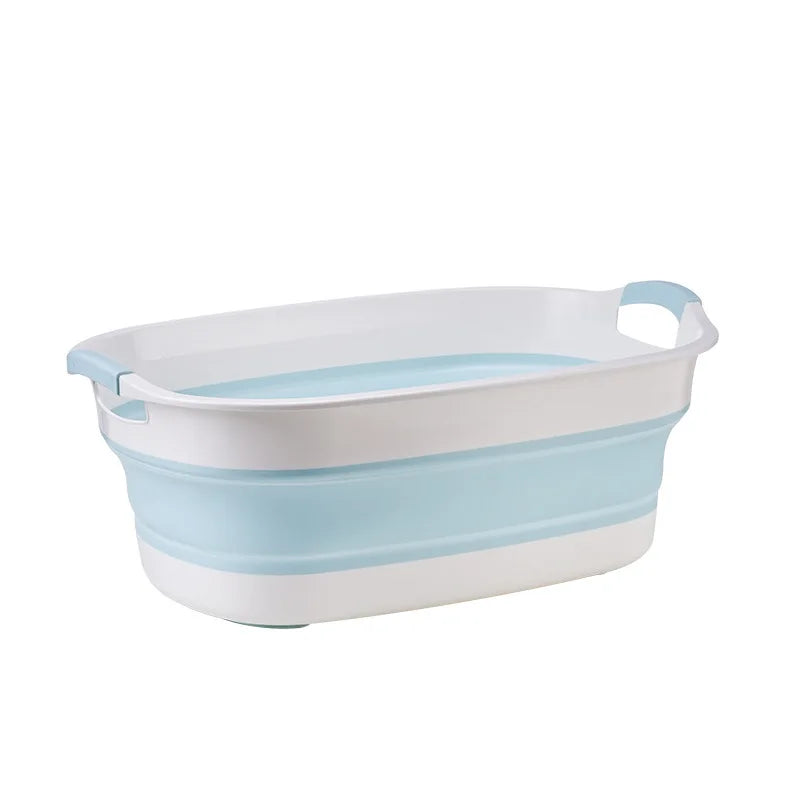 Folding Baby Bath Tub Bathroom Accessories Portable Non-Slip Bathtub Newborn Pet Bathtub Multifunction Bathroom Organizers