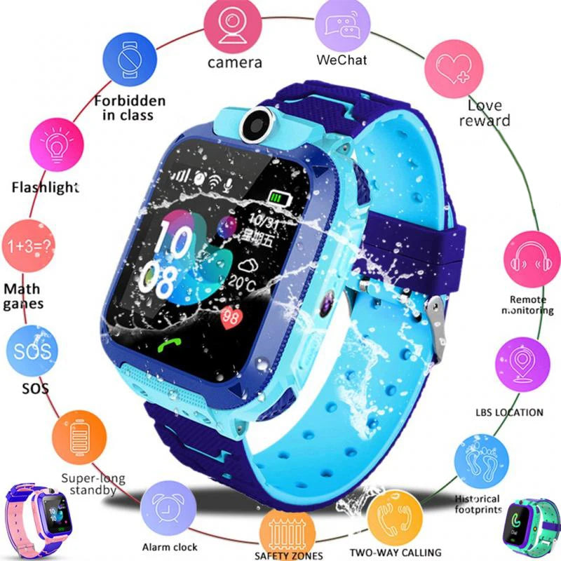 Q12 Smart Watch LBS Kid SmartWatches Baby Watch 1.44 Inch Voice Chat GPS Finder Locator Tracker Anti Lost Monitor with Box