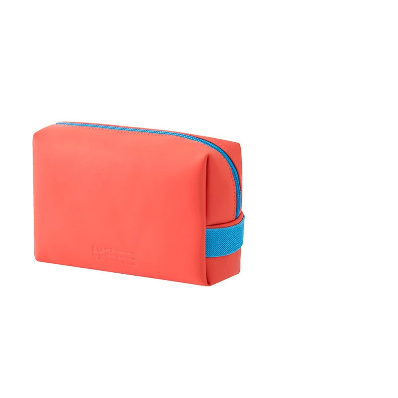 ins wind solid color cosmetic bag PU hand storage bag cosmetic bag mini storage bag customization