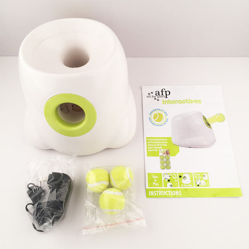 Dog Pet Tennis Launcher Dog Serving Machine Interactive Toy Tennis Throw Machine Automatic Throwing Machine