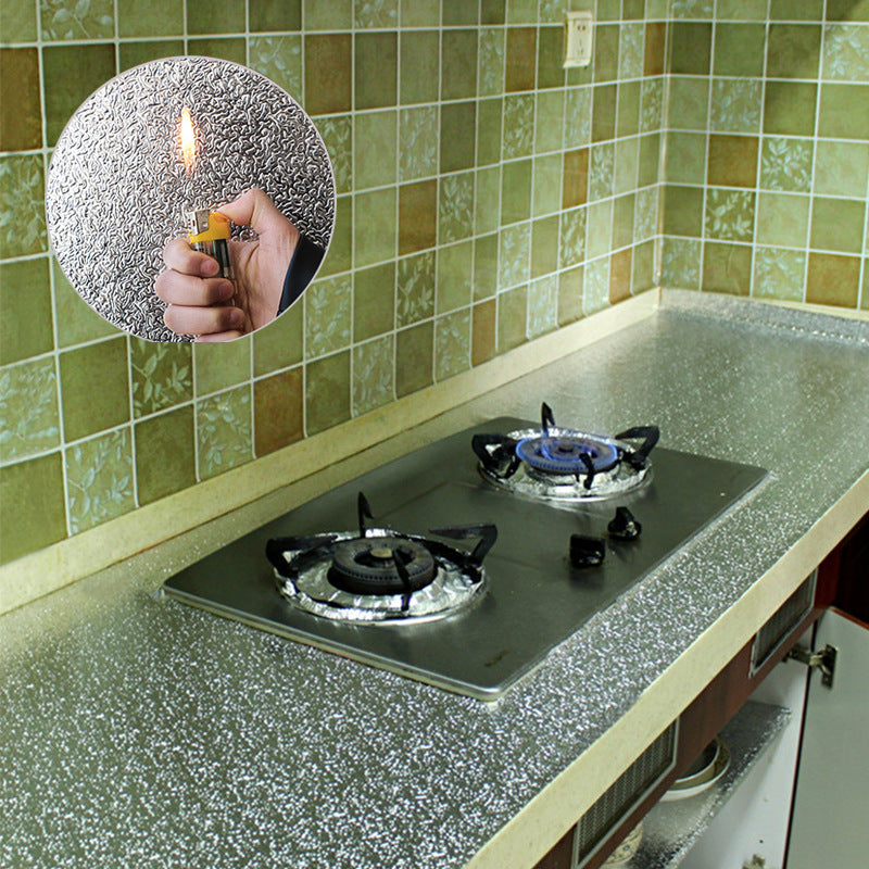 Kitchen oil-proof waterproof and moisture-proof self-adhesive wallpaper