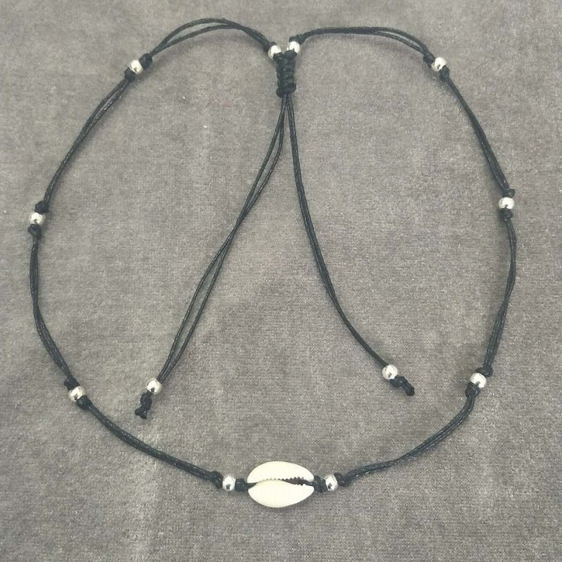 European and American fashion necklace, personalized creative hand-woven shell necklace, ladies shell clavicle necklace