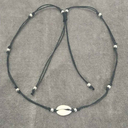 European and American fashion necklace, personalized creative hand-woven shell necklace, ladies shell clavicle necklace