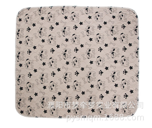 Pet water absorbent urine pad three-layer waterproof PVC pet diapers can be washed repeatedly